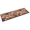 Alfombra De Cocina Lavable Coffee Marrón 45x150 Cm Vidaxl