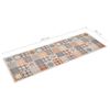 Alfombra De Cocina Lavable Mosaico De Colores 60x300 Cm Vidaxl