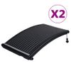 Paneles Calefactores Solares De Piscina Curvos 2 Uds 110x65 Cm Vidaxl