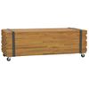 Mesa De Centro De Madera Maciza De Teca 110x45x38 Cm Vidaxl