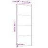 Puerta Corredera Esg Aluminio Y Vidrio Esg Negra 76x205 Cm Vidaxl