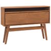 Mesa Consola De Madera Maciza De Teca 110x30x79 Cm Vidaxl