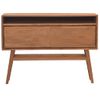 Mesa Consola De Madera Maciza De Teca 110x30x79 Cm Vidaxl