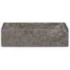 Lavabo De Mármol Gris Con Brillo 45x30x12 Cm Vidaxl