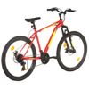 Bicicleta Montaña 21 Velocidades 27,5 Pulgadas Rueda 50 Cm Rojo Vidaxl