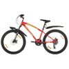 Bicicleta De Montaña 21 Velocidades 26 Inch Rueda 36 Cm Rojo Vidaxl