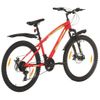 Bicicleta De Montaña 21 Velocidades 26 Inch Rueda 36 Cm Rojo Vidaxl