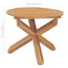 Mesa De Comedor De Jardín Madera Maciza De Teca Ø90x75 Cm Vidaxl