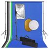 Kit De Estudio Fotográfico Con Luces Softbox Fondo Y Reflector Vidaxl