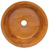 Lavabo De Madera Maciza De Teca Φ40x10 Cm Vidaxl