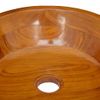 Lavabo De Madera Maciza De Teca Φ40x10 Cm Vidaxl