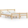 Estructura De Cama De Madera De Pino Maciza 140x200 Cm Vidaxl