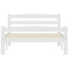 Estructura De Cama De Madera Maciza De Pino Blanca 90x200 Cm Vidaxl