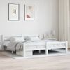 Estructura De Cama De Madera Maciza De Pino Blanca 180x200 Cm Vidaxl