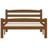 Estructura De Cama Madera Maciza Pino Marrón Miel 90x200 Cm Vidaxl