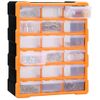 Organizador Multicajones Con 18 Cajones Intermedios 38x16x47 Cm Vidaxl