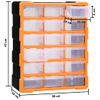 Organizador Multicajones Con 18 Cajones Intermedios 38x16x47 Cm Vidaxl