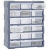 Organizador Multicajones Con 18 Cajones Intermedios 38x16x47 Cm Vidaxl