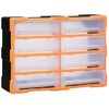 Organizador Multicajones Con 8 Cajones Grandes 52x16x37 Cm Vidaxl