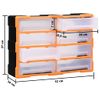 Organizador Multicajones Con 8 Cajones Grandes 52x16x37 Cm Vidaxl