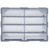 Organizador Multicajones Con 8 Cajones Grandes 52x16x37 Cm Vidaxl