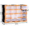 Organizador Multicajones Con 16 Cajones Medianos 52x16x37 Cm Vidaxl