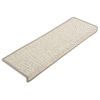 Alfombrilla Autoadhesiva Escalera Sisal 15 Uds Beige 65x21x4 Cm Vidaxl