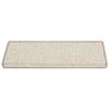 Alfombrilla Autoadhesiva Escalera Sisal 15 Uds Beige 65x21x4 Cm Vidaxl