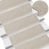 Alfombrilla Autoadhesiva Escalera Sisal 15 Uds 65x21x4 Cm Vidaxl