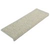 Alfombrilla Autoadhesiva Escalera Sisal 15 Uds Gris 65x25 Cm