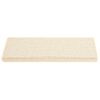 Alfombrilla Autoadhesiva Escalera Sisal 15 Uds Crema 65x21x4 Cm Vidaxl