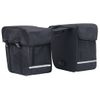 Bolsa Doble Para Bicicleta Alforja Impermeable 35 L Negra Vidaxl