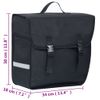 Bolsa Para Bicicleta Alforja Impermeable 21 L Negra Vidaxl