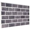 Paneles De Pared 3d Diseño De Ladrillo 10 Uds Eps Negro Y Gris Vidaxl