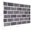 Paneles De Pared 3d Diseño De Ladrillo 10 Uds Eps Negro Y Gris Vidaxl