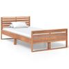 Estructura De Cama De Madera Maciza De Teca 100x200 Cm Vidaxl