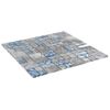 Azulejos De Mosaico 22 Unidades Vidrio Gris Y Azul 30x30 Cm Vidaxl