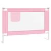 Barandilla De Seguridad Cama De Niño Rosa Tela 100x25 Cm Vidaxl