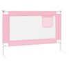 Barandilla De Seguridad Cama De Niño Rosa Tela 100x25 Cm Vidaxl