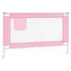 Barandilla De Seguridad Cama De Niño Rosa Tela 120x25 Cm Vidaxl