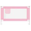 Barandilla De Seguridad Cama De Niño Rosa Tela 120x25 Cm Vidaxl