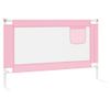 Barandilla De Seguridad Cama De Niño Rosa Tela 120x25 Cm Vidaxl