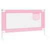 Barandilla De Seguridad Cama De Niño Rosa Tela 140x25 Cm Vidaxl