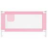 Barandilla De Seguridad Cama De Niño Rosa Tela 150x25 Cm Vidaxl