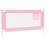 Barandilla De Seguridad Cama De Niño Rosa Tela 150x25 Cm Vidaxl