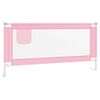 Barandilla De Seguridad Cama De Niño Rosa Tela 180x25 Cm Vidaxl