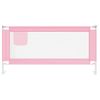 Barandilla De Seguridad Cama De Niño Rosa Tela 180x25 Cm Vidaxl