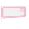 Barandilla De Seguridad Cama De Niño Rosa Tela 180x25 Cm Vidaxl