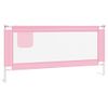 Barandilla De Seguridad Cama De Niño Rosa Tela 190x25 Cm Vidaxl