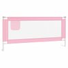 Barandilla De Seguridad Cama De Niño Rosa Tela 200x25 Cm Vidaxl